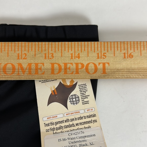 Instaslim Compression Hi-Waist Undershorts Black Slimming Short Mens Insta Slim - Picture 4 of 8